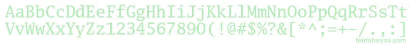 Luximr Font – Green Fonts on White Background