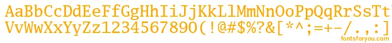 Шрифт Luximr – оранжевые шрифты