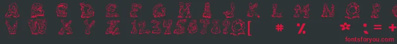 RiotAct Font – Red Fonts on Black Background