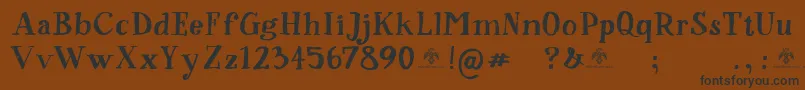 SorsodBorsod Font – Black Fonts on Brown Background
