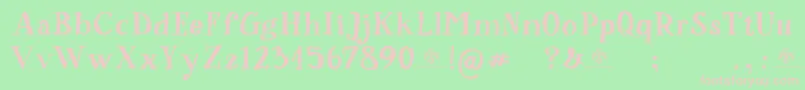 SorsodBorsod Font – Pink Fonts on Green Background