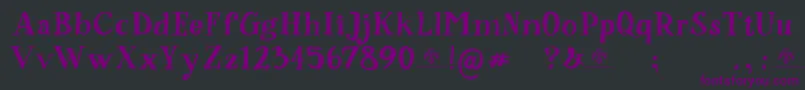 SorsodBorsod Font – Purple Fonts on Black Background