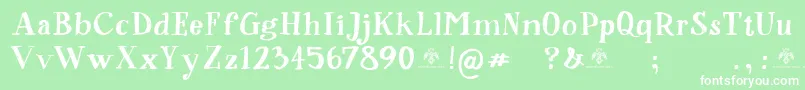 SorsodBorsod Font – White Fonts on Green Background