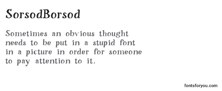 Review of the SorsodBorsod Font