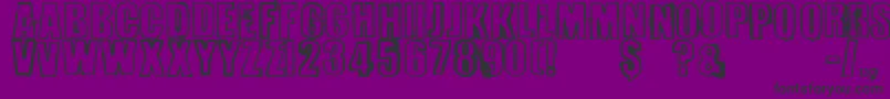 Perversionist Font – Black Fonts on Purple Background