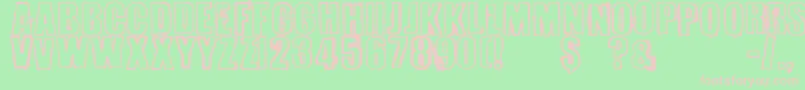 Perversionist Font – Pink Fonts on Green Background