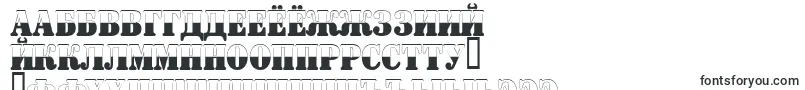 ASignboardtitulnrbw-Schriftart – russische Schriften