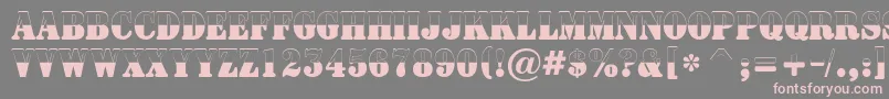 ASignboardtitulnrbw Font – Pink Fonts on Gray Background