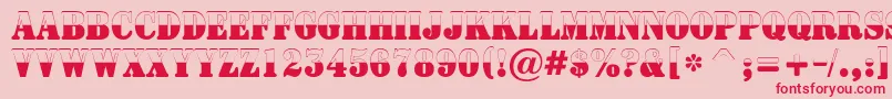 ASignboardtitulnrbw Font – Red Fonts on Pink Background