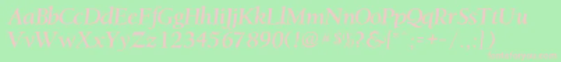 Rsjacksonville Font – Pink Fonts on Green Background