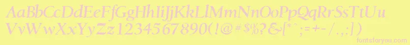 Rsjacksonville Font – Pink Fonts on Yellow Background