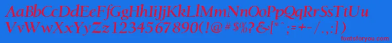 Rsjacksonville Font – Red Fonts on Blue Background