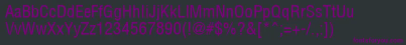 fuente ArenaCondensed – Fuentes Moradas Sobre Fondo Negro