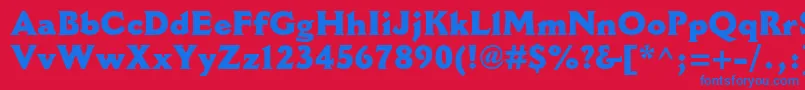 CantoriamtstdExtrabold Font – Blue Fonts on Red Background