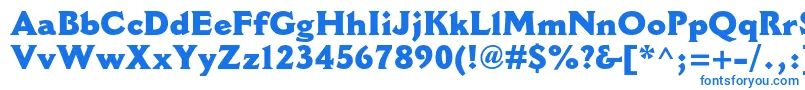 CantoriamtstdExtrabold Font – Blue Fonts on White Background