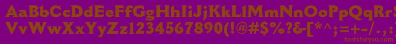 CantoriamtstdExtrabold Font – Brown Fonts on Purple Background