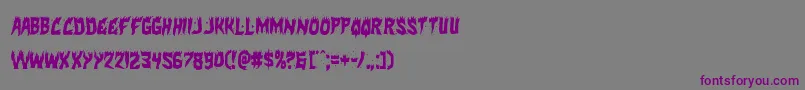 Hotkisscond Font – Purple Fonts on Gray Background