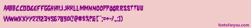 Hotkisscond Font – Purple Fonts on Pink Background