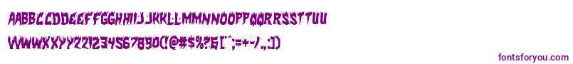 Hotkisscond Font – Purple Fonts on White Background