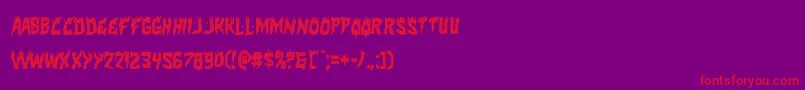 Hotkisscond Font – Red Fonts on Purple Background