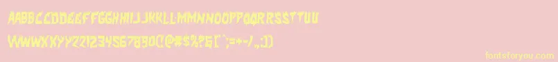 Hotkisscond Font – Yellow Fonts on Pink Background