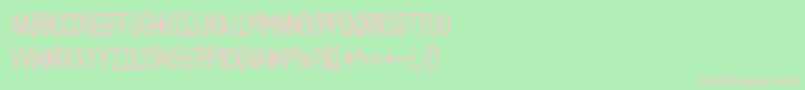 CheesegumDemo Font – Pink Fonts on Green Background
