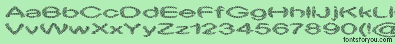 ObtuseTwo Font – Black Fonts on Green Background