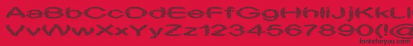 ObtuseTwo Font – Black Fonts on Red Background