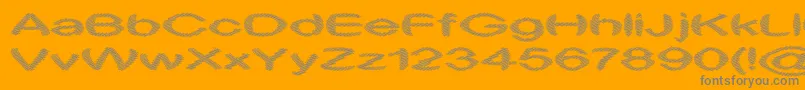 ObtuseTwo Font – Gray Fonts on Orange Background