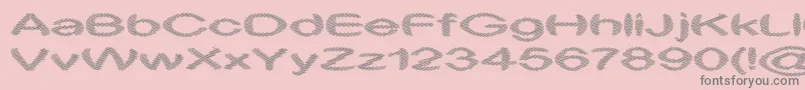 ObtuseTwo Font – Gray Fonts on Pink Background