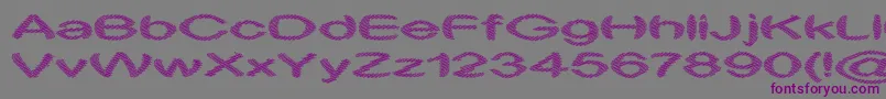 ObtuseTwo Font – Purple Fonts on Gray Background