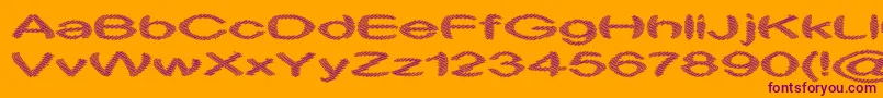 ObtuseTwo Font – Purple Fonts on Orange Background