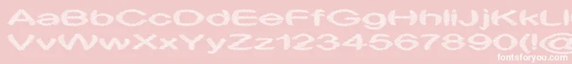 ObtuseTwo Font – White Fonts on Pink Background