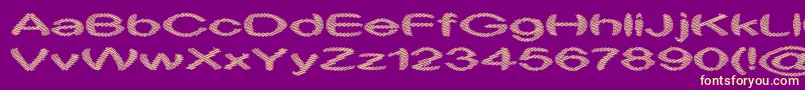 ObtuseTwo Font – Yellow Fonts on Purple Background