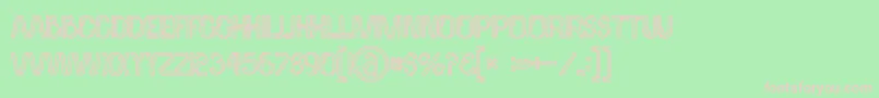 Palmaboldgrunge Font – Pink Fonts on Green Background