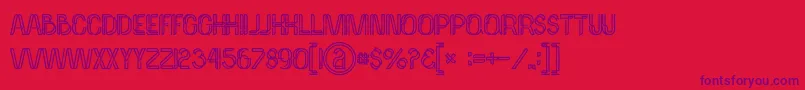 フォントPalmaboldgrunge – 赤い背景に紫のフォント