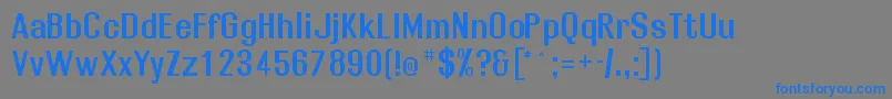 Rollosb Font – Blue Fonts on Gray Background