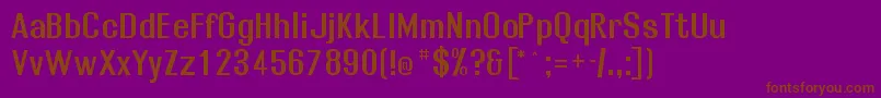Rollosb Font – Brown Fonts on Purple Background
