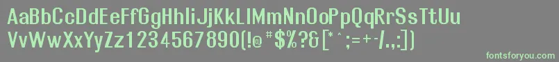 Rollosb Font – Green Fonts on Gray Background