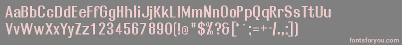 Rollosb Font – Pink Fonts on Gray Background