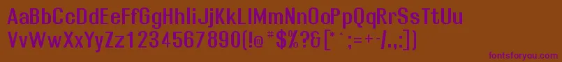 Rollosb Font – Purple Fonts on Brown Background