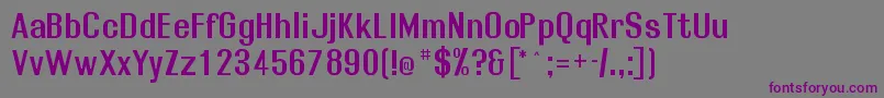 Rollosb Font – Purple Fonts on Gray Background