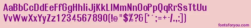 Rollosb Font – Purple Fonts on Pink Background