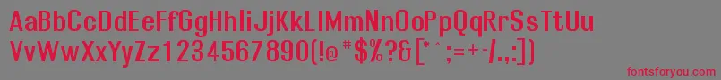 Rollosb Font – Red Fonts on Gray Background
