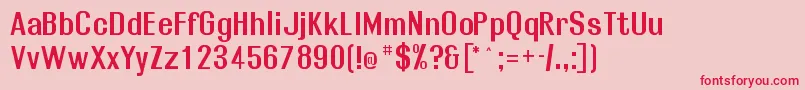 Rollosb Font – Red Fonts on Pink Background