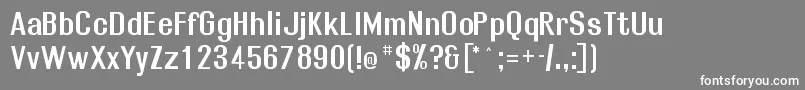 Rollosb Font – White Fonts on Gray Background