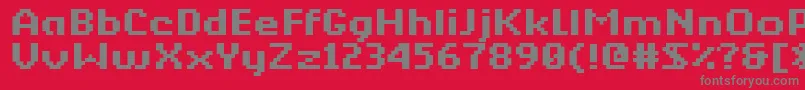Kkberkbm Font – Gray Fonts on Red Background