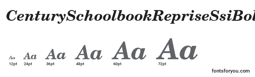 CenturySchoolbookRepriseSsiBoldItalic Font Sizes