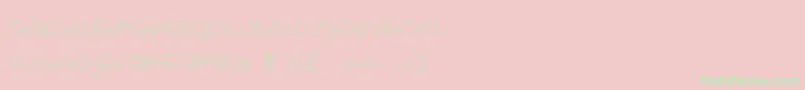 フォントIndiaSnakePixelLabyrinthGameLight – ピンクの背景に緑の文字