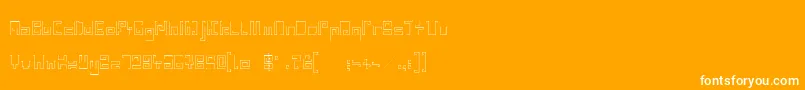 IndiaSnakePixelLabyrinthGameLight Font – White Fonts on Orange Background